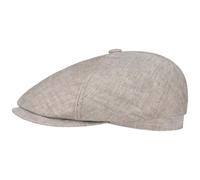 Brooklin Linen Flat Cap by Stetson