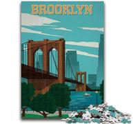 Brooklyn 1000 Pieces Jigsaw Puzzles for Adults And Teens, Challenging Game Gifts for Is Ideal As A Gift for The Whole Family 1000pcs(50x75cm)