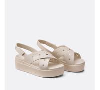 Brooklyn 4U Cross Wedge Sandals beige