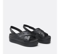 Brooklyn 4U Cross Wedge Sandals Black