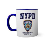 Brooklyn 99 New York Police Nine Nine Blue Coloured Inside with Matching Handle Mug 330ml