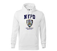Brooklyn 99 New York Police Nine Nine Unisex White Hoodie Size L