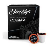 Brooklyn Beans Express-O Gourmet Coffee Pods, Compatible with 2.0 Keurig K Cup Brewers, Pack of 40