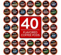 Brooklyn Beans Flavored Variety Pack Single Cup Coffee for Keurig K-Cup Brewers, 40 Count (Assorted Flavors)