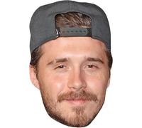 Brooklyn Beckham (Cap) Celebrity Mask, Flat Card Face, Fancy Dress Mask