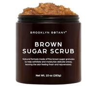 Brooklyn Botany Brown Sugar Body Scrub - Great as Face Scrub & Exfoliating Body Scrub for Acne Scars, Stretch Marks, Foot Scrub, Great Gifts For Women - 283 g