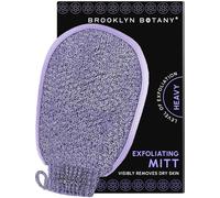 Brooklyn Botany Exfoliating Mitt for Bath and Shower - Heavy Duty Exfoliating Body Scrubber for Massage and Dead Skin Remover for Body - 1 Mitt