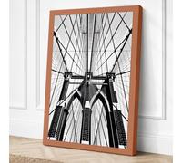 Brooklyn Bridge Ascendant Canvas Wall Art Print 36x24 Inch