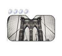 Brooklyn Bridge Car Windshield Sun Shade Foldable Car Front Window Sunshade for Sun, Heat and UV Rays, Auto Sun Blocker Visor Protector for Cars, SUVs Medium