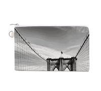 Brooklyn Bridge Coin Purse Fashion Mini Change Wallet With Zipper Cute Small Coin Bag Small Makeup Bag for Travel