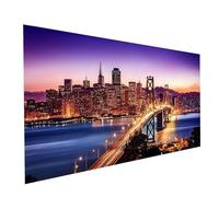Brooklyn Bridge Diamond Art Kits Adults, Night View Diamond Painting Kit, Round Full Drill Paint by Numbers for Adults 28 x 56In, Crystal Art Rhinestones Embroidery Cross Stitch Artwork Model-14518