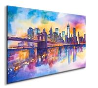 Brooklyn Bridge Diamond Art Painting Kit, City Diamond Painting Crystal Art Kits Adults Large XXL 45x60CM, Round Full Drill Diamond Dots Crystal Art Mosaic Kits for Adults, Home Bedroom Decor, Gifts