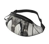 Brooklyn Bridge Fanny Pack for Men Women Fashion Running Waist Packs Waterproof Crossbody Bags Everywhere Belt Bag with Adjustable Strap Sports Hip Pack for Travel Wallet