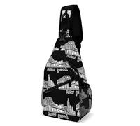 Brooklyn Bridge New York Men's Chest Bag Crossbody Sling Pack Shoulder Backpack for Travel Hiking