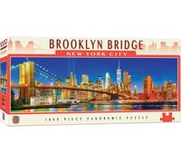 Brooklyn Bridge NYC 1000 piece panoramic jigsaw puzzle 990mm x 330mm