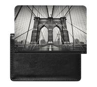 Brooklyn Bridge Passport Holder for Travel PU Leather Passport Covers Case Card Slot Ultra Slim Passports Wallet