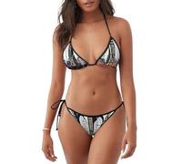 Brooklyn Bridge Print Beachwear Swimsuit Women Two-Piece Bathing Suit Summer Vacations Pool Activities Black
