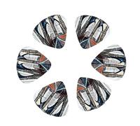 Brooklyn Bridge print Celluloid Guitar Plectrums for Acoustic Guitar Bass,Guitar Picks with Organizer Box