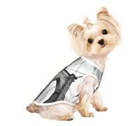 Brooklyn Bridge print Dog Clothes T Shirts for Small Dogs Breathable Puppy Kitten Dog Shirts for Pet Dogs Cats