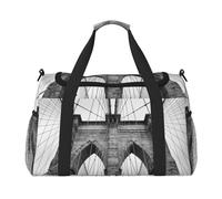 Brooklyn Bridge Print Hand Travel Bag Ideal for Long-Distance Travel and Daily Use