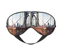 Brooklyn Bridge Print Sleep Mask, Soft Breathable Eye Cover for Travel, Shift Work & Meditation