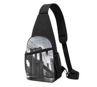 Brooklyn Bridge Printed Chest Bag Sling Bag for Men Women, Outdoor Crossbody Fanny Packs Hiking Chest Packs Sport Daypacks
