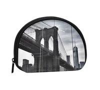 Brooklyn Bridge Printed Coin Purse for Women Cute Small Change Wallet Mini Coin Purses Pouch with Zipper