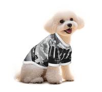 Brooklyn Bridge Printed Everyday Soft Cotton Dog Short Sleeve T-Shirt For Chihuahuas & Teacup Puppies & Small Dogs Breeds Stretchy Cat Outfit