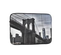 Brooklyn Bridge Printed Laptop Sleeve for Men Women 17 inch Shockproof Laptop Case Bag for Travel Office School