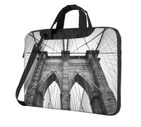 Brooklyn Bridge Printed Waterproof Laptop Case Ultra-Thin Portable One-Shoulder Laptop Bag 600d Oxford 13in/14in/15.6in