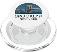 Brooklyn Bridge Retro New York Vintage City Skyline NYC NY PopSockets PopGrip for MagSafe