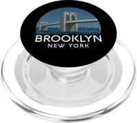 Brooklyn Bridge Retro New York Vintage City Skyline NYC NY PopSockets PopGrip for MagSafe