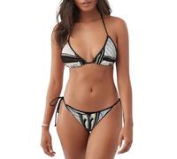 Brooklyn Bridge s Print Beachwear Swimsuit Women Two-Piece Bathing Suit Summer Vacations Pool Activities Black