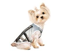 Brooklyn Bridge s Print Comfortable Pet Vest, Sleeveless Breathable Top, for Small Puppy Kitten Daily Wear