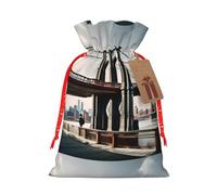 Brooklyn Bridge S Print Gift Drawstring Bags For Birthday Season Decor Present Sacks Party Festive Favors