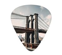 Brooklyn Bridge s Print Guitar Pick,12 Pack,Includes Thin,Medium,Heavy Gauges,Suitable for guitar,ukulele