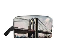 Brooklyn Bridge s Print Toiletry Bag for Women Travel Toiletry Bag, Spacious Capacity Cosmetic Bag for Men