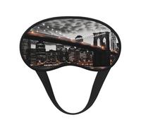 Brooklyn Bridge Sleep Mask for Side Sleepers: Blackout Eye Masks for Sleeping - Soft Breathable Soft Eye Shade Cover for Travel - Adjustable Night Blindfold for Men Women Gifts