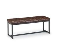 Brooklyn Brown Faux Leather Dining Bench