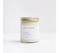 Brooklyn Candle Studio Love Potion Jar Candle - Luxury Scented Candle, Vegan Soy Wax, Hand Poured in The USA, 50 Hour Slow Burn Time - 7.5oz