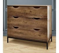 Brooklyn Chest of Drawers Brown 3 Drawers