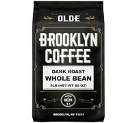 BROOKLYN COFFEE Whole Beans, Classic Dark Roasted (5 lbs) Strong, Smooth Flavor, Intense Aroma - Fresh Bulk Coffee Beans, Roasted Weekly in NYC