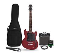 Brooklyn Electric Guitar Red 10W Guitar Amp & Accessory Pack