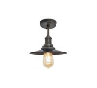 Brooklyn Flat Flush Mount, 8 Inch, Pewter, Pewter Holder Industville Dark Grey One Size