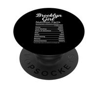 Brooklyn Girl Nutrition Facts New York Cute Woman NYC Native PopSockets Adhesive PopGrip