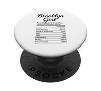 Brooklyn Girl Nutrition Facts New York Cute Woman NYC Native PopSockets Adhesive PopGrip