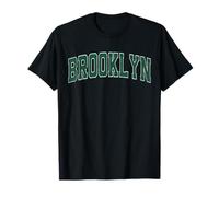 Brooklyn Green Vintage Style Retro Text T-Shirt