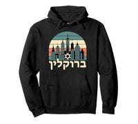Brooklyn Hebrew New York Neighborhood Jewish NYC Skyline Pullover Hoodie