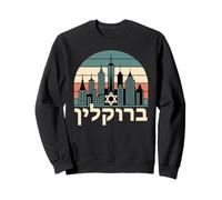 Brooklyn Hebrew New York Neighborhood Jewish NYC Skyline Sweatshirt
