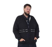 Brooklyn Imports LTD Big Size Nordic Cardigan Long Sleeve Full Zip Winter Jacket Fleece Lined 2XL-5XL